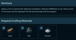 palworld mounted machine gun